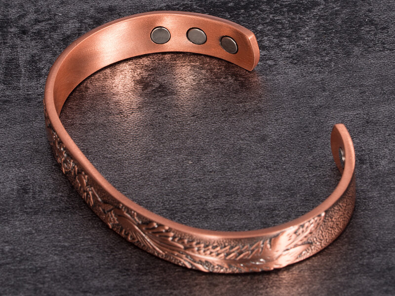 Engraved Vine Copper Cuff – view 7