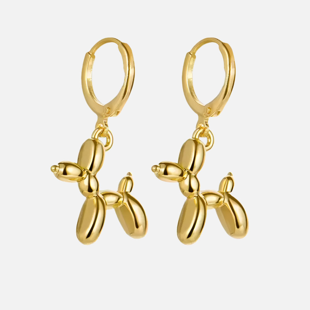 Balloon Dog Huggie Earrings