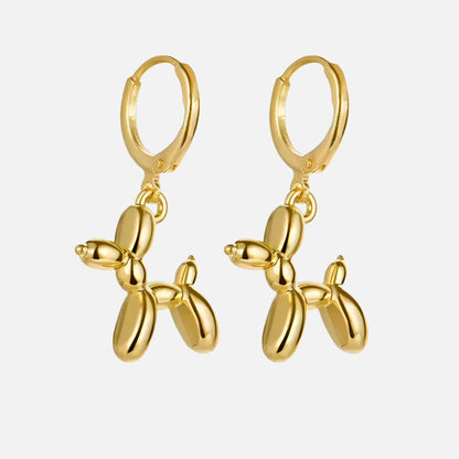 Balloon Dog Huggie Earrings