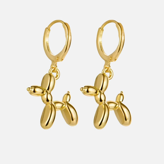 Balloon Dog Huggie Earrings