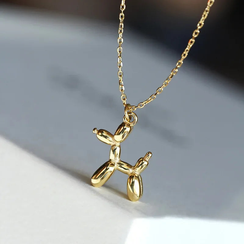Balloon Dog Pendant Necklace - view 2