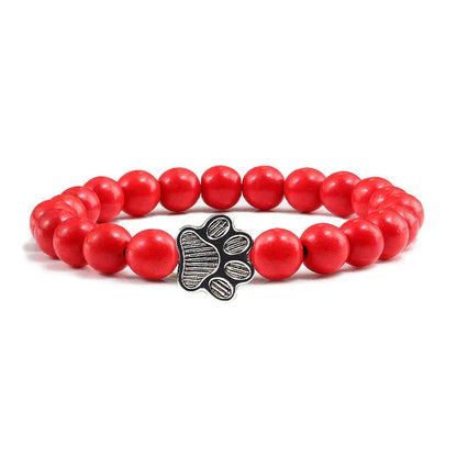 Beaded Paw Charm Bracelet - view 3
