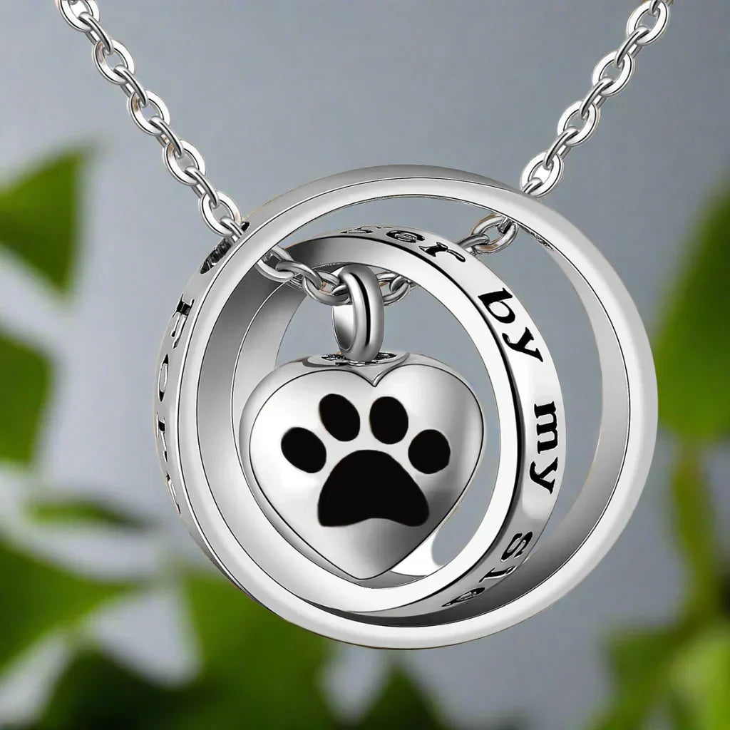 By My Side Paw Keepsake Necklace