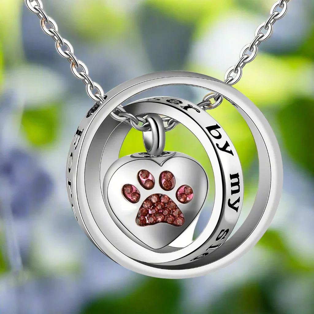 By My Side Paw Keepsake Necklace - view 2