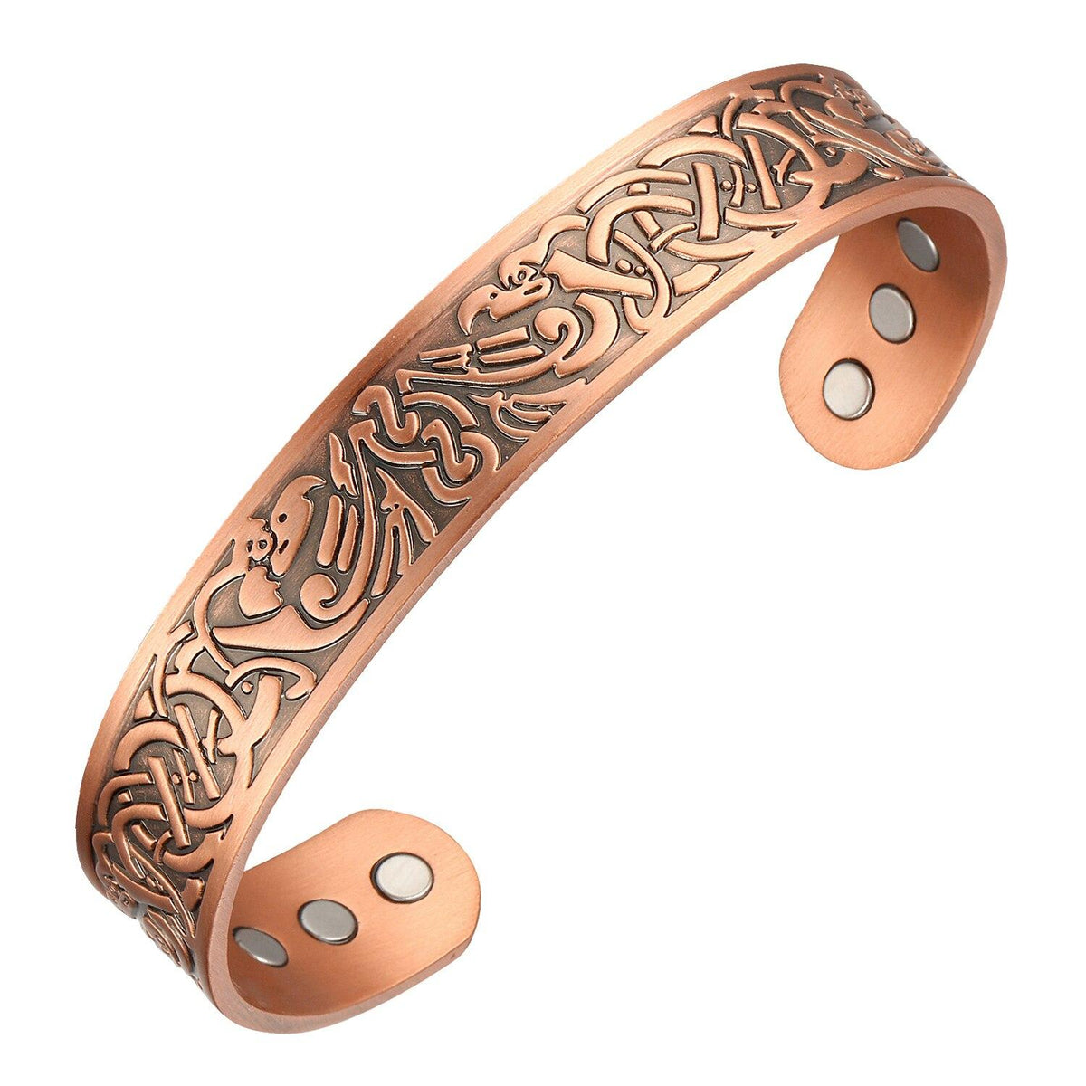 Celtic Knot Copper Cuff – view 2