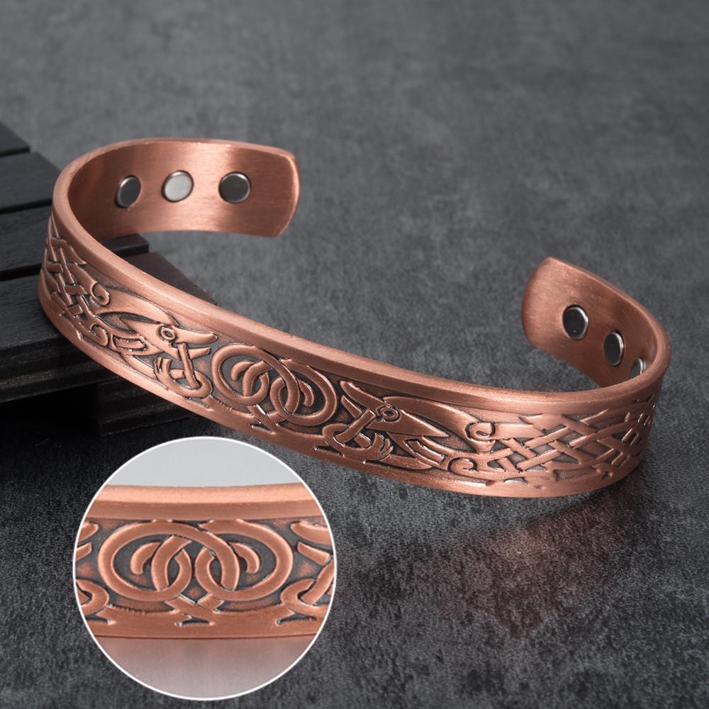 Celtic Knot Copper Cuff – view 4