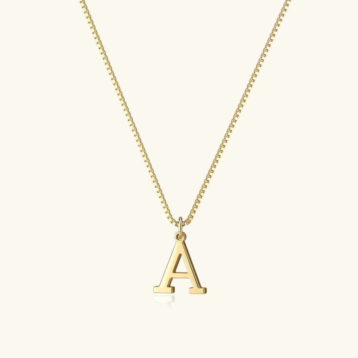 Classic Serif Initial Necklace
