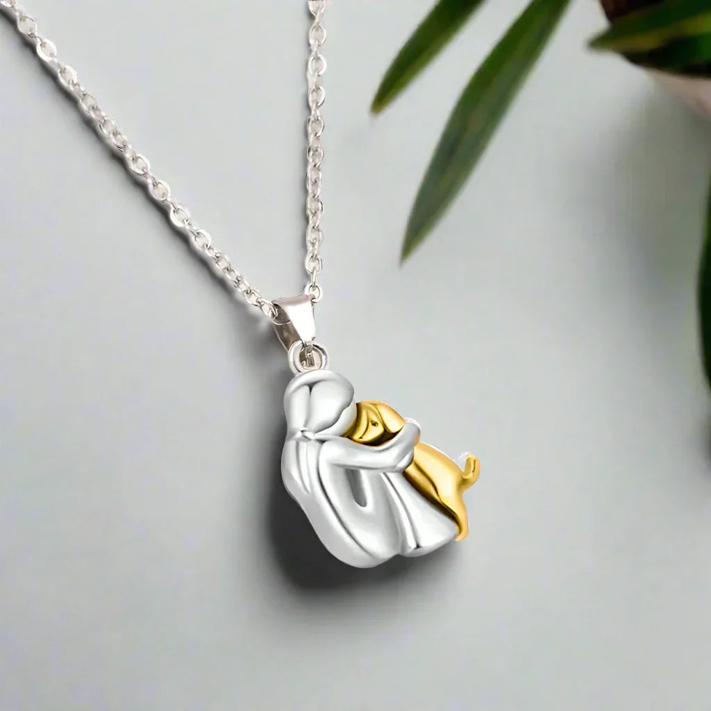 Dog Hug Pendant Necklace - view 3