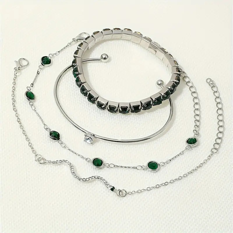 Emerald-Green Bracelet Set – view 12