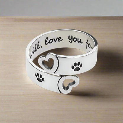 Forever Paw Wrap Ring