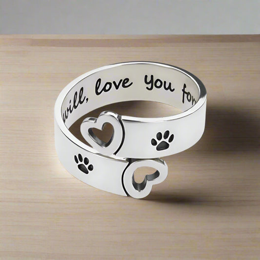 Forever Paw Wrap Ring
