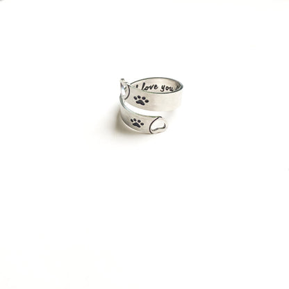 Forever Paw Wrap Ring - view 2