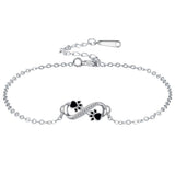 Infinity Paw Print Bracelet