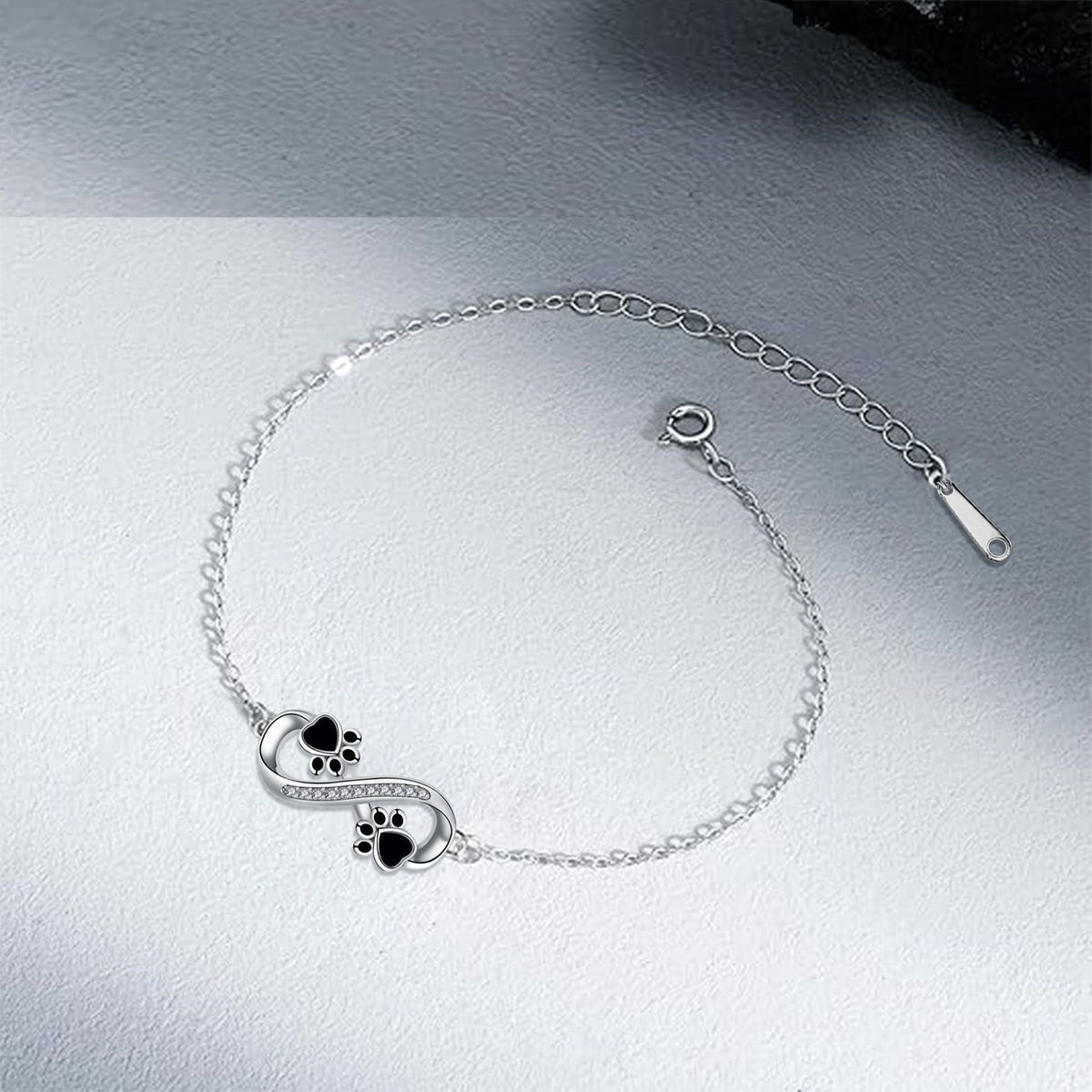 Infinity Paw Print Bracelet - view 2