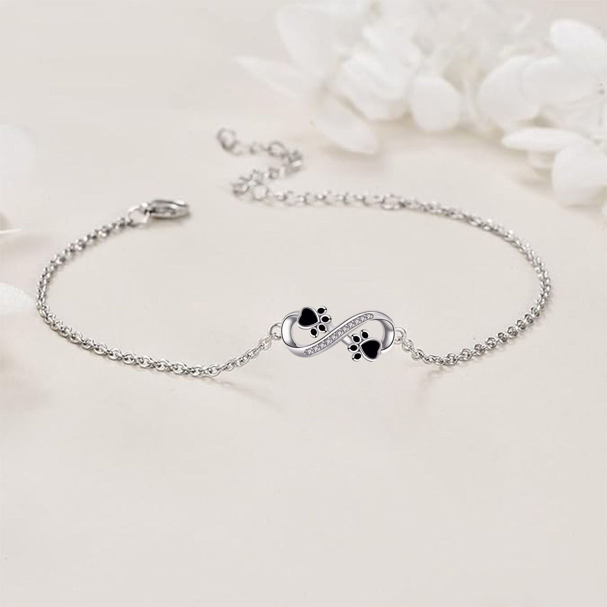 Infinity Paw Print Bracelet - view 3