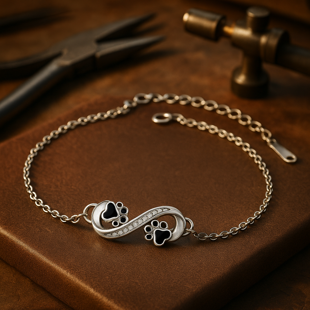 Infinity Paw Print Bracelet - view 4