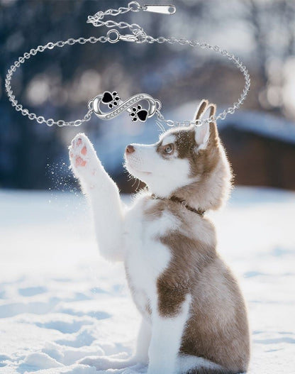 Infinity Paw Print Bracelet - view 5