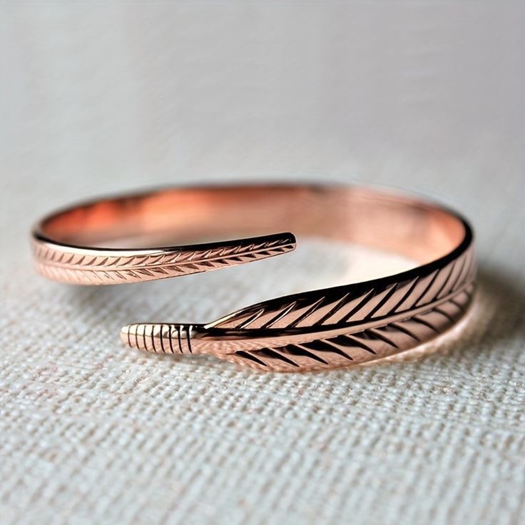 Leaf Wrap Copper Cuff