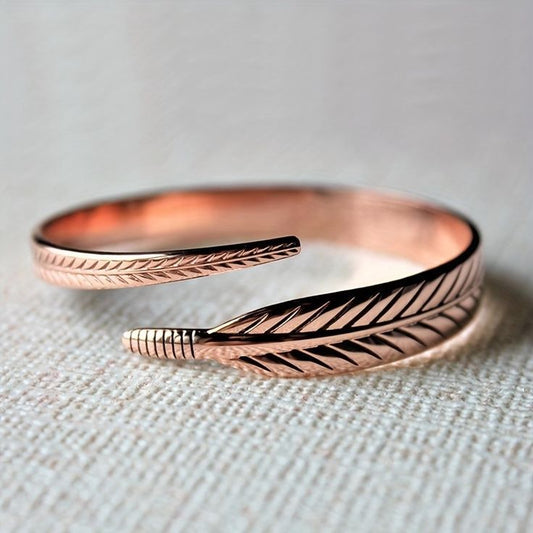 Leaf Wrap Copper Cuff