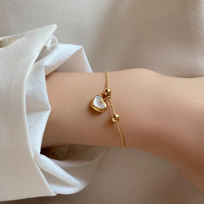Love Bracelet with White Opal