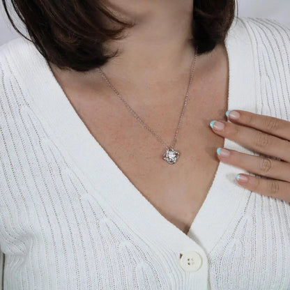 Love Knot Silver-Tone Pendant Necklace - view 4