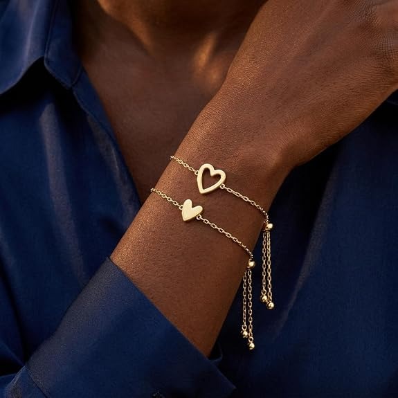 Matching Hearts Bracelet Set - view 4