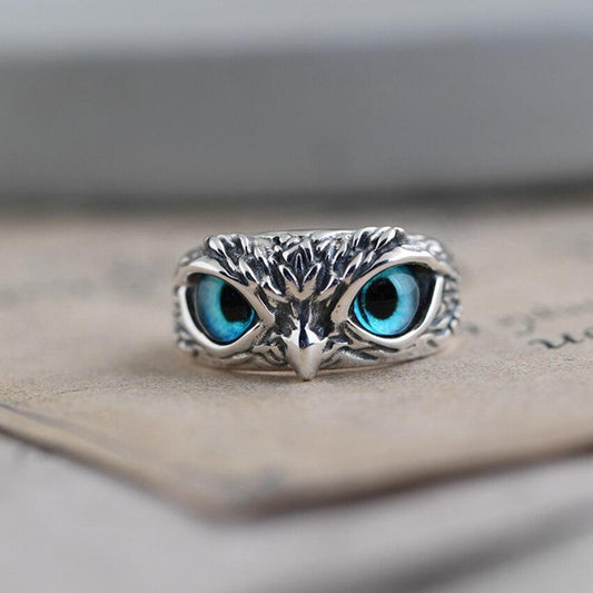 Owl of Good Luck Open Ring