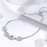 Paw Print Slider Bracelet