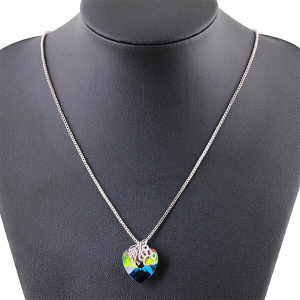 Rainbow Heart Paw Memorial Necklace - view 5
