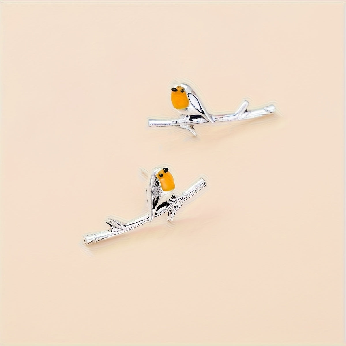 Robin on a Branch Earrings