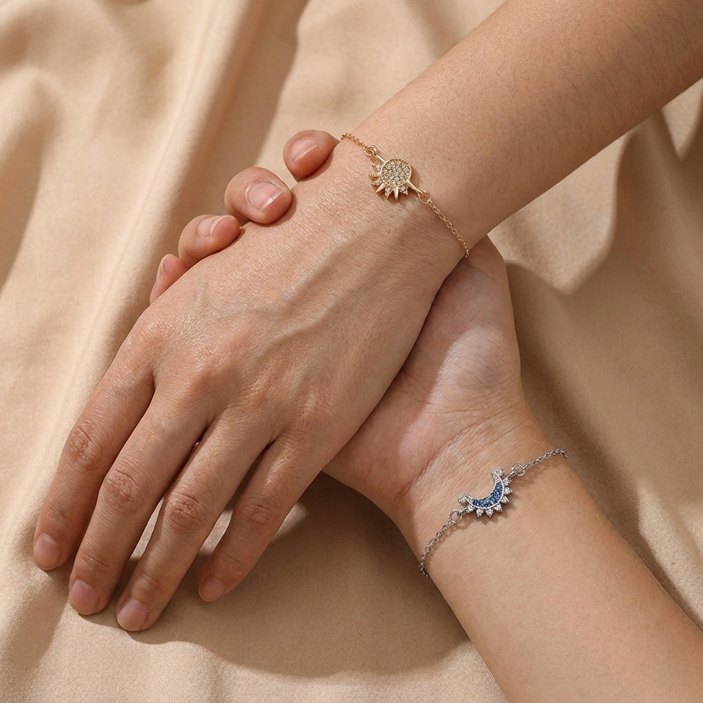 Sun and Moon Matching Bracelet Set - view 3