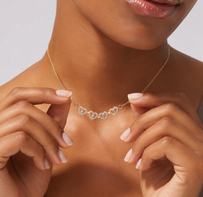 Two-Way Lucky Clover Heart Necklace - view 2