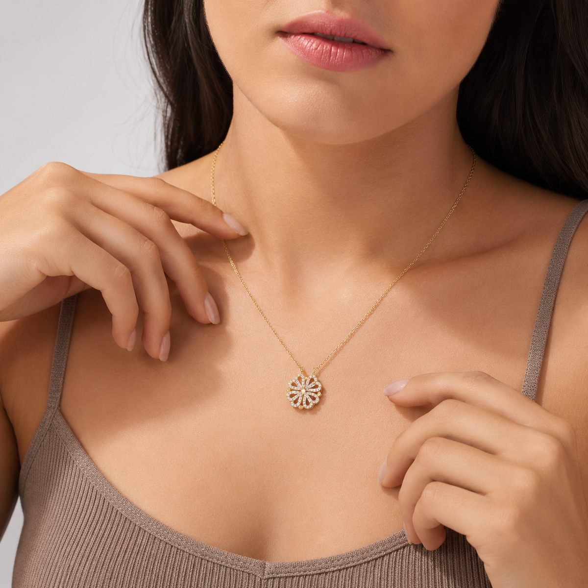 Two-Way Lucky Clover Heart Necklace - view 3