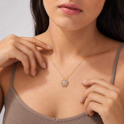Two-Way Lucky Clover Heart Necklace - view 3