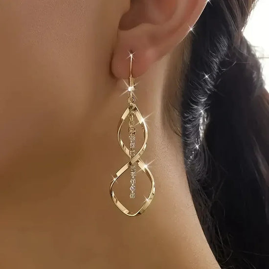 Spiral Drop Earrings